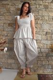 Nonni Gingham Bandeau Cami Stone